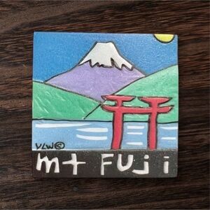 Mt. Fuji Hakone Art Museum Sakura Lake Ashino Fridge Magnet Souvenir Tokyo Japan